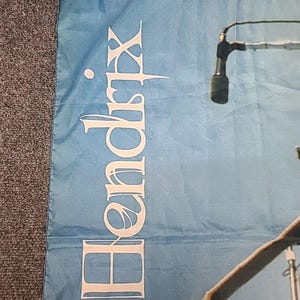 RARE Vintage Authentic Made In Italy Jimi Hendrix 42x30 Polyester Poster Art image 6
