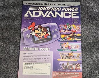 Vintage Nintendo Power Advance Volume 1 Official Magazine 2001 mario