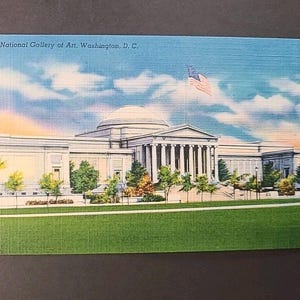 Cartolina d'epoca Galleria nazionale d'arte Washington DC