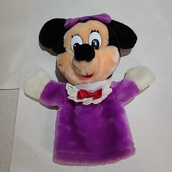 Vintage Minnie Mouse Disneyland/Disneyworld Hand Puppet- Disney on Ice