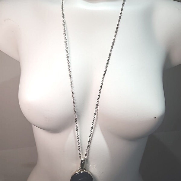 32" THE LIMITED Reversable Adjustable 1 Side Brown Other Blue Pendant Necklace