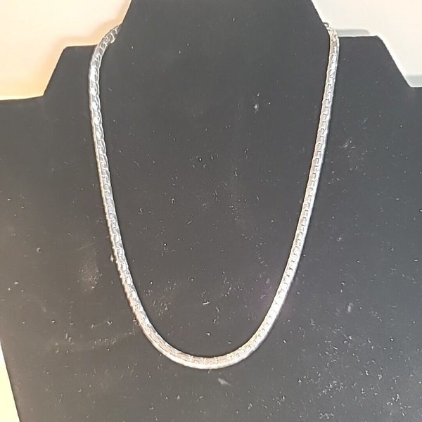 Emmons Vintage Silver Tone 15" Chain, Necklace, Choker Patent #3427691