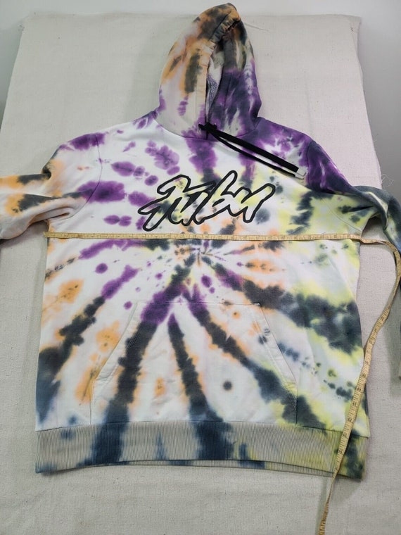 Vintage FUBU Tie Dye Mens Size Large  hoodie Fron… - image 9