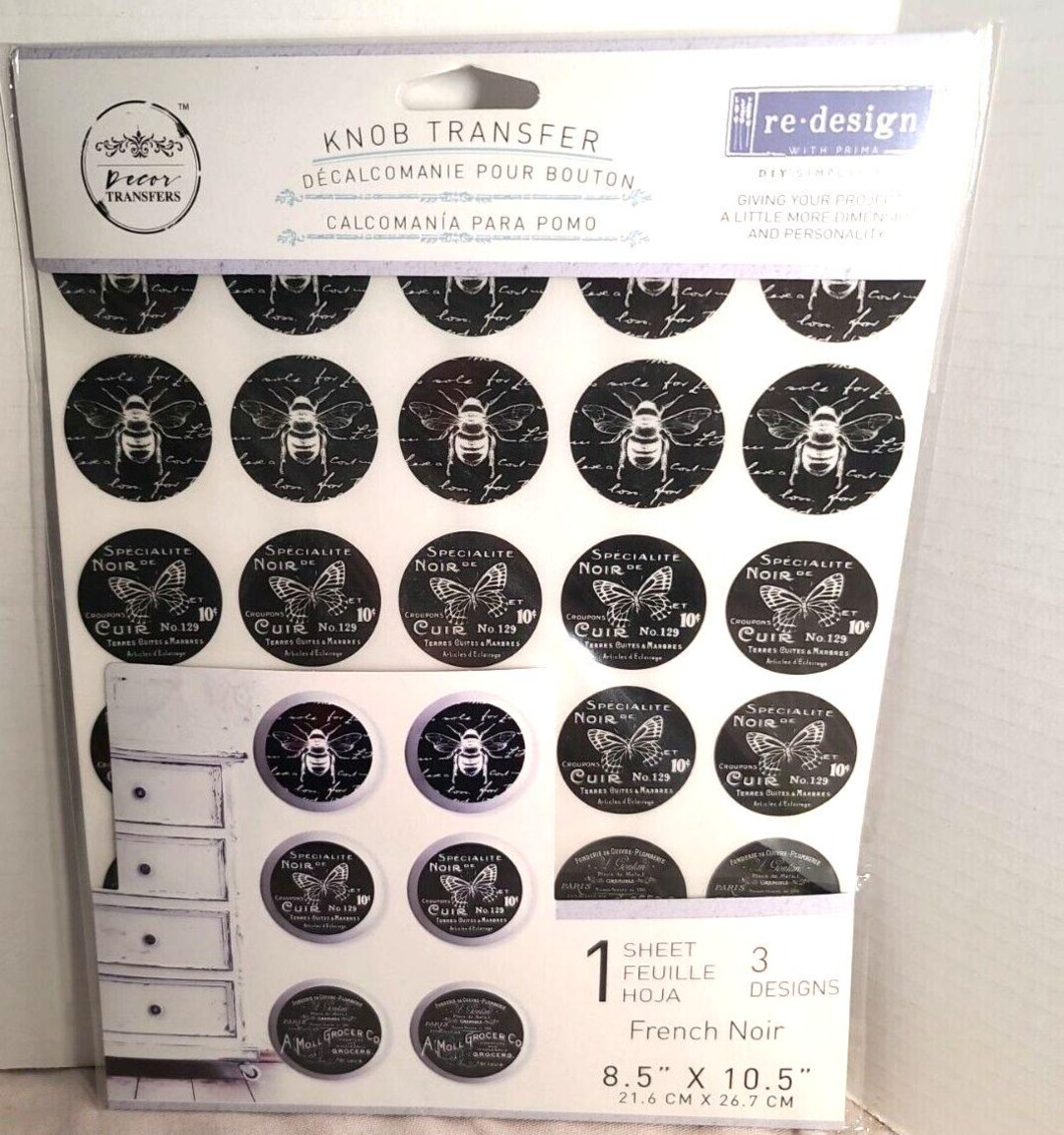 Prima Radiator Knobs NEW Redesign by Prima Redesign Knob Transfer - French Noir Black - Etsy