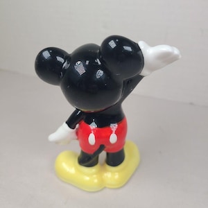 Vintage jaren 70 Disney Mickey & Minnie Mouse 4" keramische beeldjes (Made in Japan) afbeelding 6