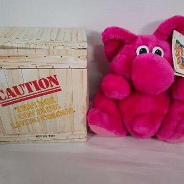 1988 NWT Hot Pink Kodak Kolorkins Plush Toy Boxed New Box Vintage Promotional