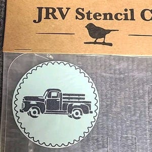 NEW JRV 15mil Reusable Vintage Truck Stencil 17.5x9.5