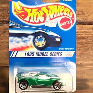 Vintage NOS NEU 1995 Hot Wheels Model Speed Blaster #343 Internationale Karte