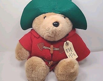 Peluche Ours Paddington 36 Cm – Eden Toys 1998 – Avec Boîte En Fer