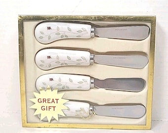 Conjunto de 4 espalhadores de borboleta Lenox, modelo joaninha e abelha.