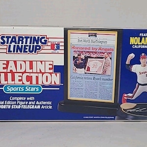 Nueva tarjeta VTG Nolan Ryan 1993 Starting Lineup Headline Collection California Angels
