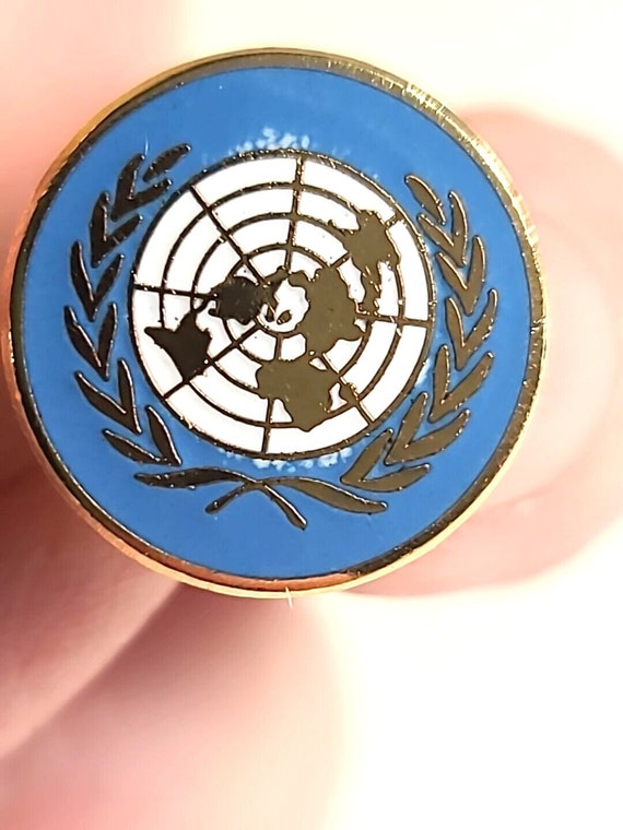 United Nations World Logo Vintage Cuff Links glob… - image 6