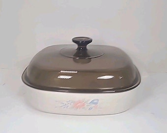Vintage Corning Ware Symphony 2,5L A-10-B gryta med Pyrexlock
