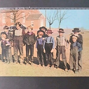 Carte postale sans affectation Le pays amish Pays néerlandais de Pennsylvanie Groupe craignant Dieu