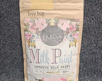 Nueva pintura de leche Sweet Pickins de 177 ml (rinde 473 ml), color amarillo Love Bug