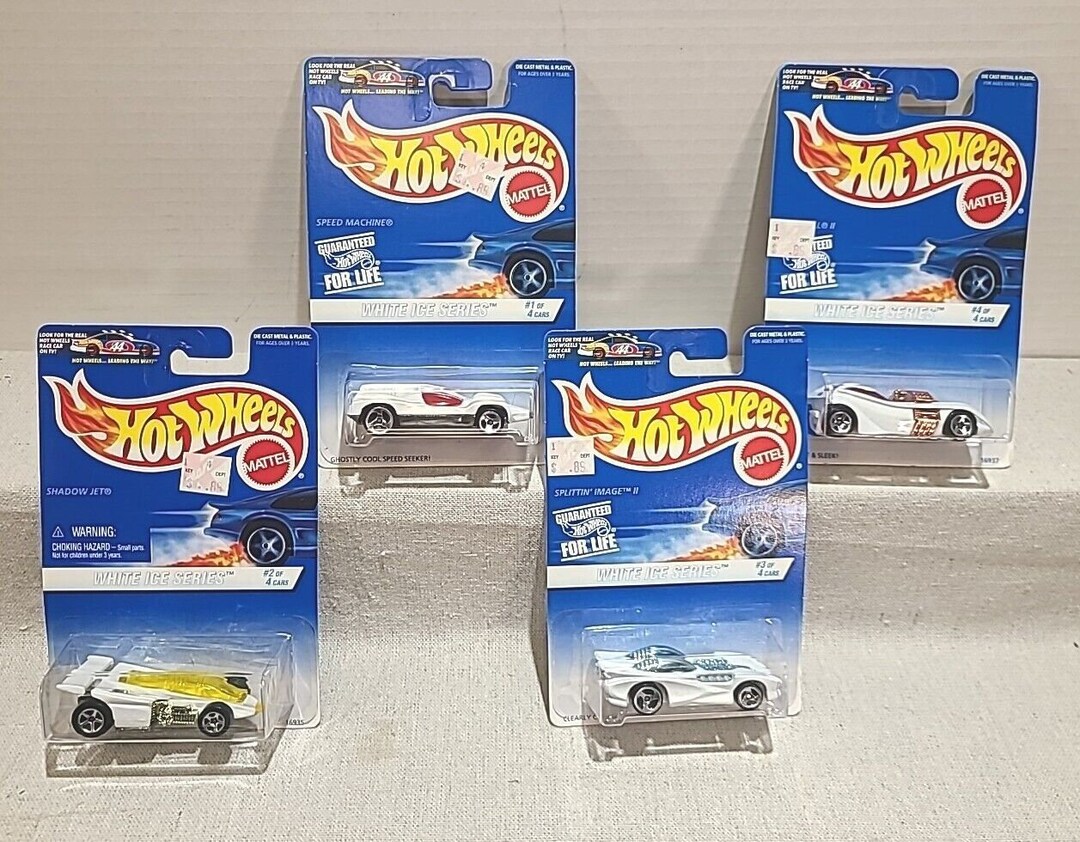 Hot Wheels White Ice Series N°1/4 - Speed Machine 1/64, Blister Import US, Occasion