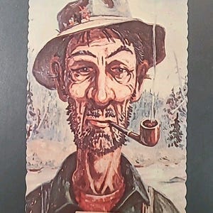 Molunkus Harry Oldtime Maine Woods Guide Vintage Postcard Opublikowano w 1973 r.