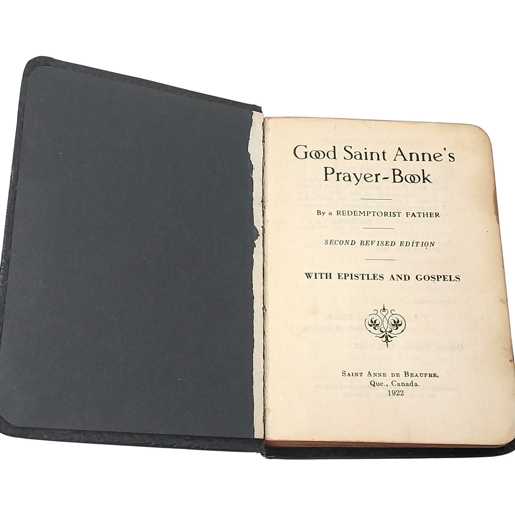 アンティーク 良質 聖アンナの祈祷書 聖書 黒革製 1922年 - Etsy 日本