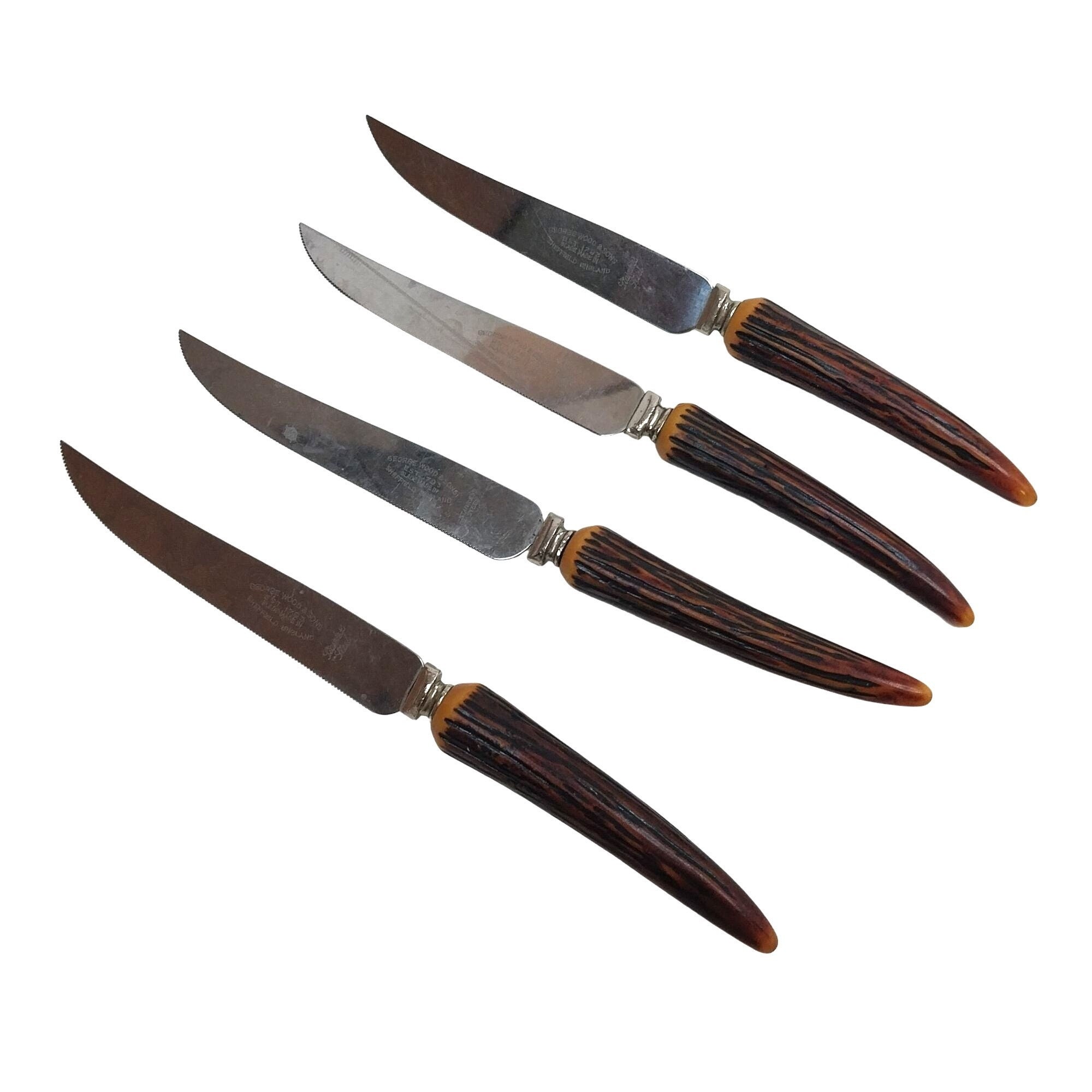 ジョージ・ウッド＆サンズ ステーキナイフ 4本セット フェイク