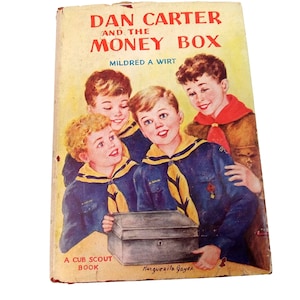 Dan Carter e il salvadanaio di Mildred A. Wirt 1950 HC/DJ A Cub Scout Book