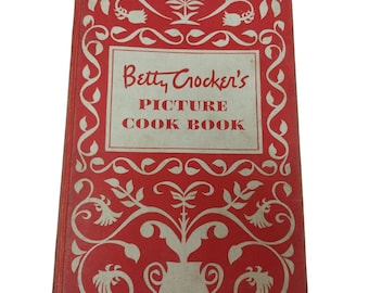 VINTAGE Betty Crockers Bilderkochbuch HC Erstausgabe 1950