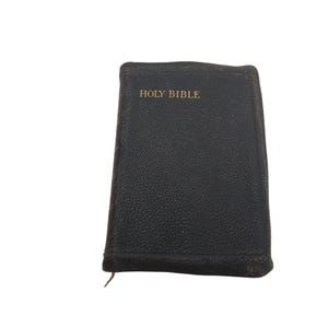 Vintage Holy Bible Oxford University Press 1900s Old & New Testaments Black