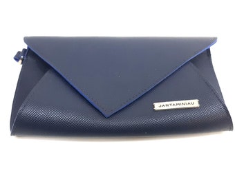 Jan Taminiau Bolso de mano azul Cartera Monedero Muñequera KLM Royal Dutch Designer