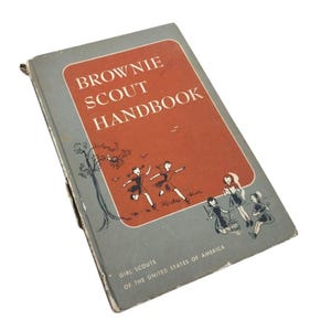 Brownie Scout Handbook Girl Scouts Of The USA 1951 Hardcover Vintage