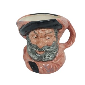 Royal Doulton Falstaff Toby Jug 06585 Tiny Creamer Mug 1949 4&quot; Collectible Hand-Painted