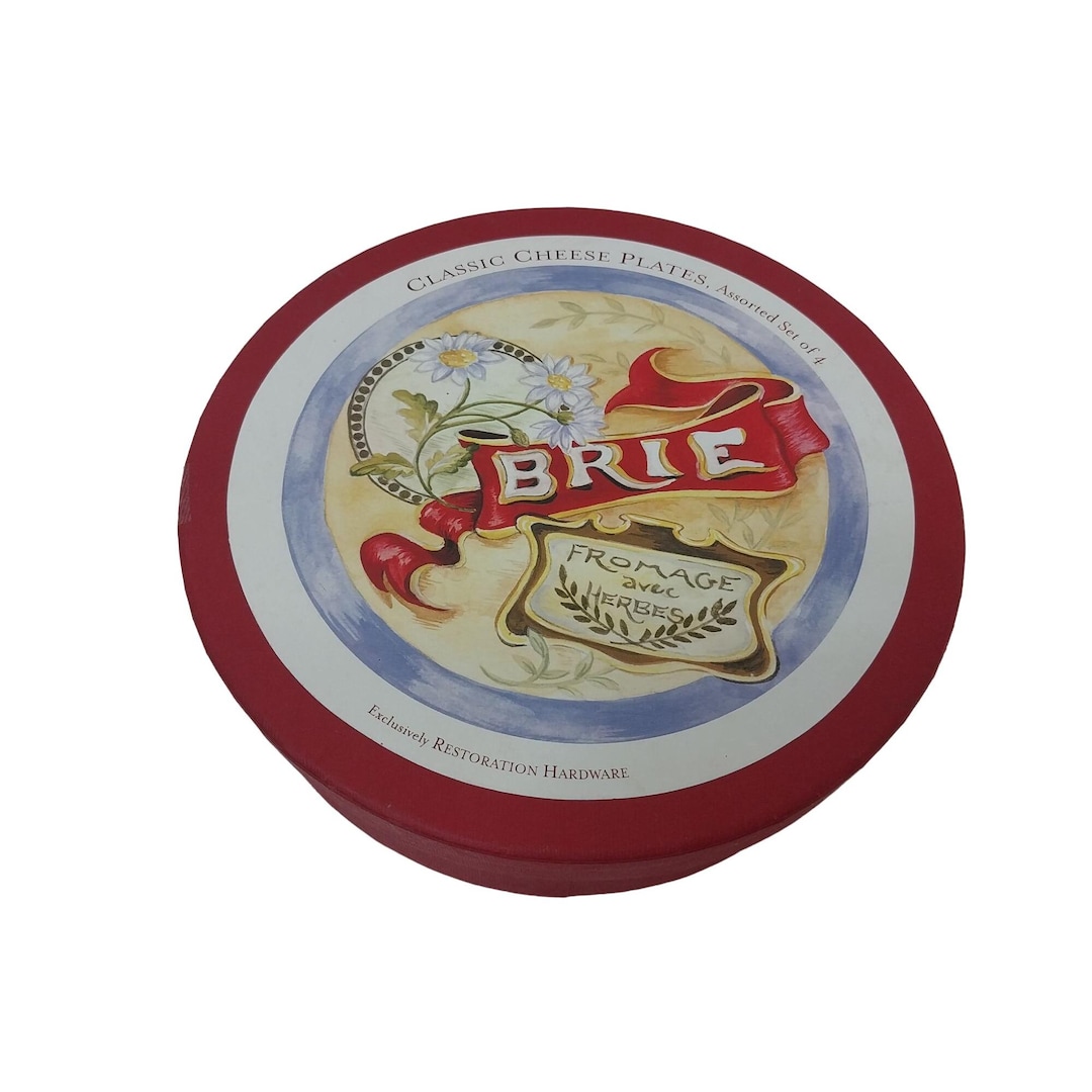 Lot De 4 Assiettes Vintage - Fromages Des Régions De France - Céramique