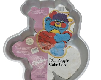 Popples Vintage Wilton Cake Pan with Liner & Instructions 1985