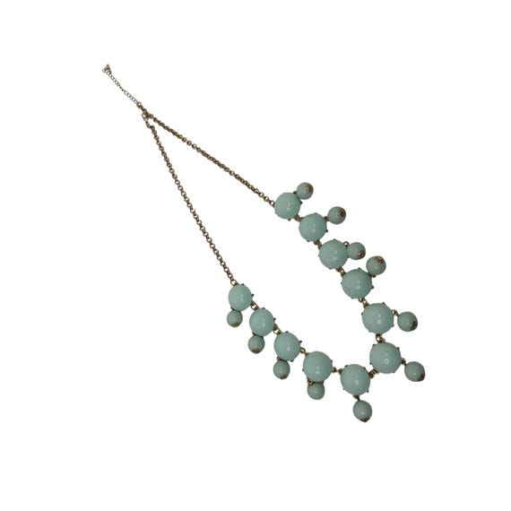 Mint Green Bubble Statement Necklace Adjustable G… - image 3