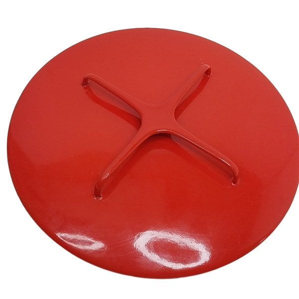 Vintage Dansk Kobenstyle Red Enamel Trivet LID ONLY 10"