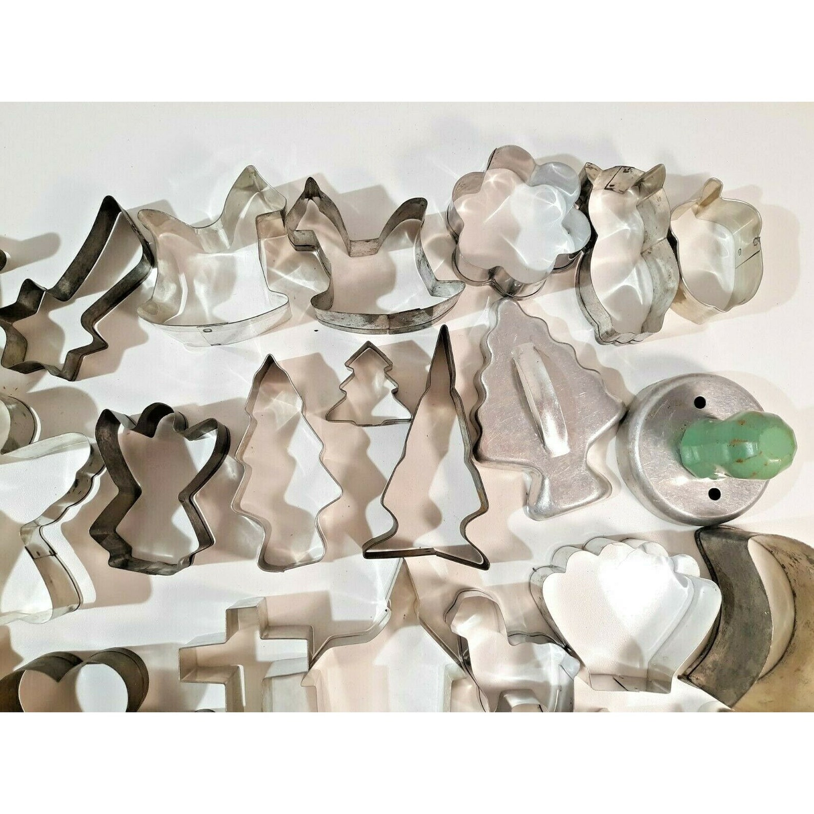 Vintage Metal Cookie Cutters 37 Pieces Large Lot 37 Pieces Etsy