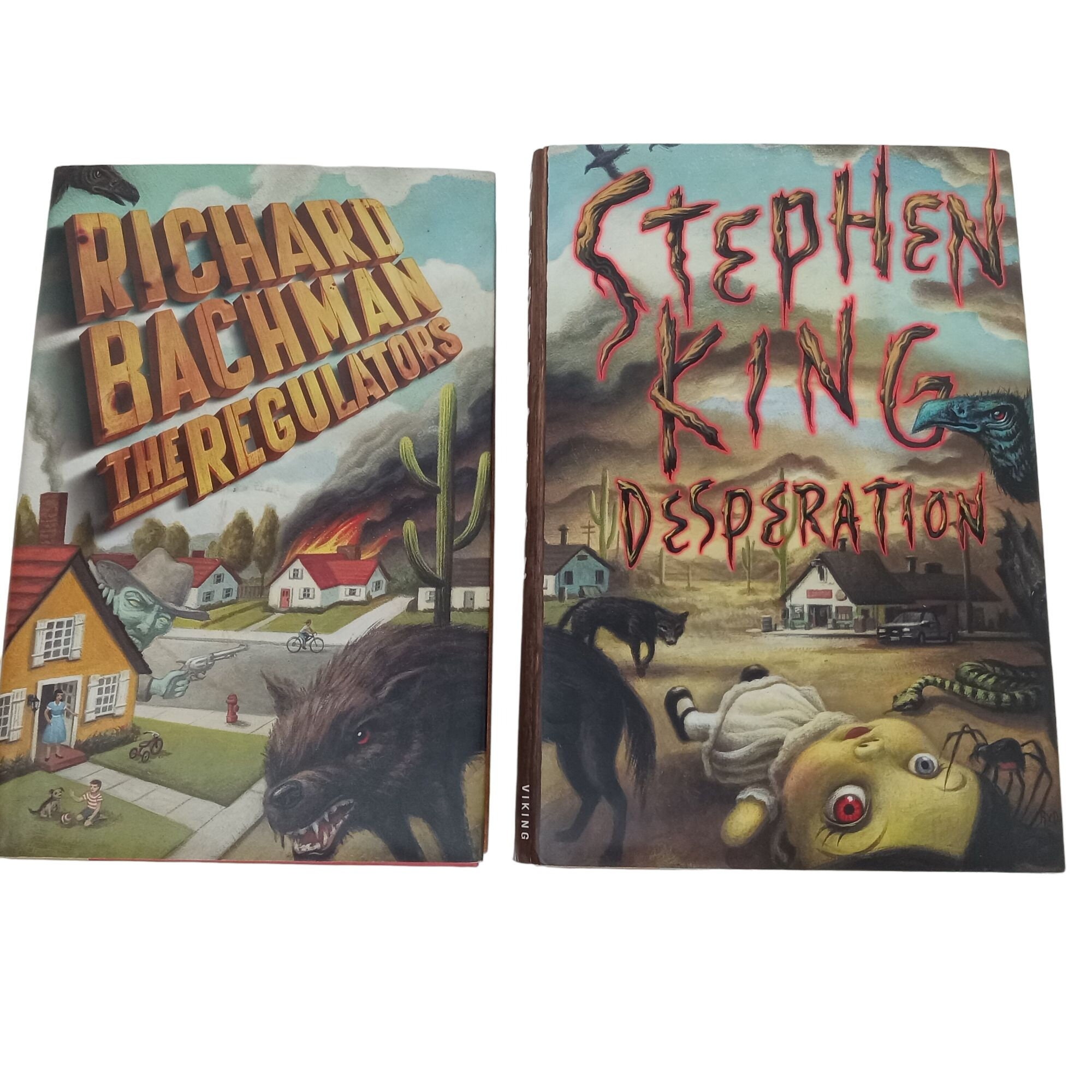 Stephen King Bachman the Regulators & Desperation HC First Etsy
