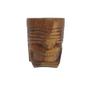 Disney Enchanted Tiki Room Vintage Tiki Mug With Handle Carved Wooden Large