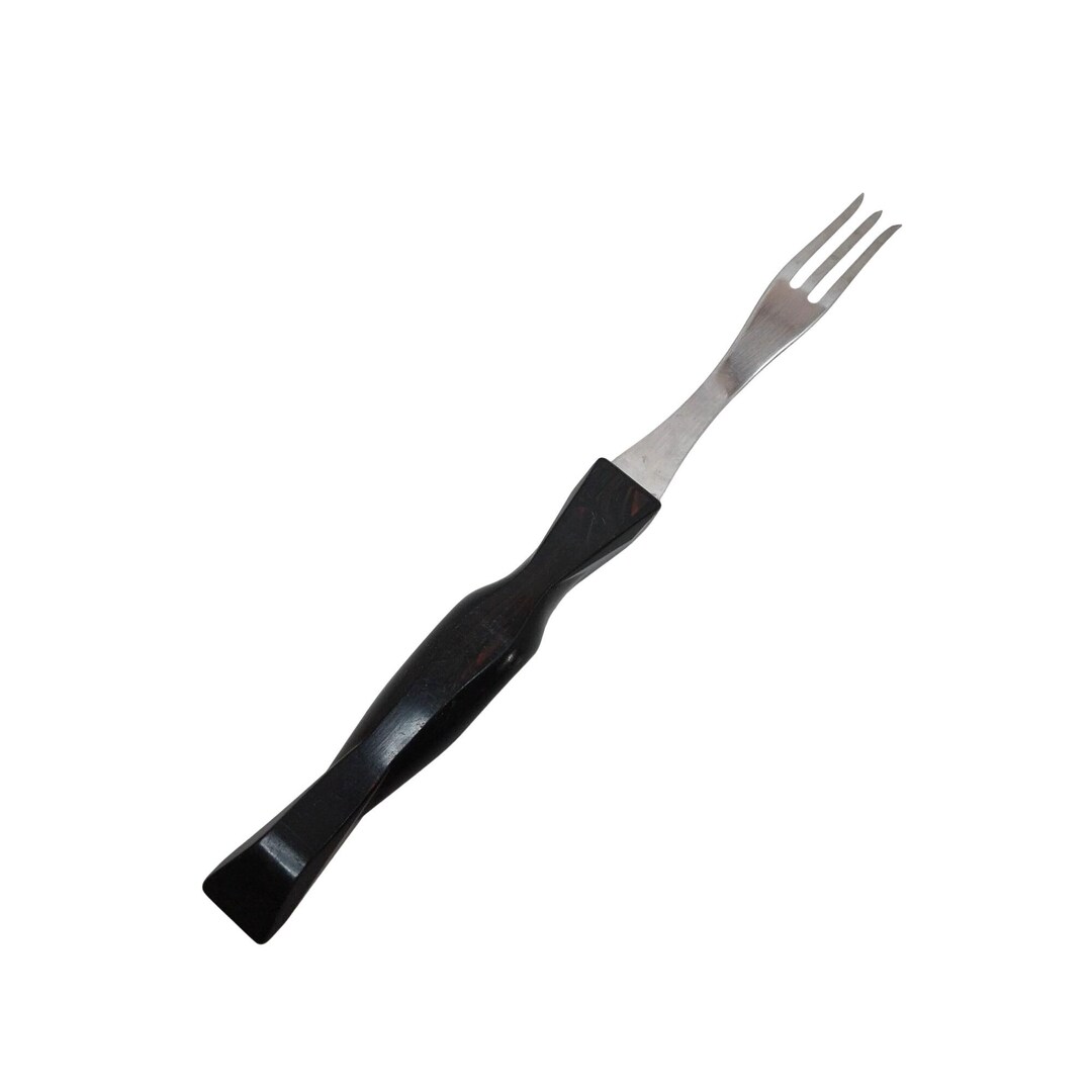 Forchetta Girarrosto Cutco Classic 1726 – Manico Ergonomico Marrone Scuro, Design Antistatico, Made In USA
