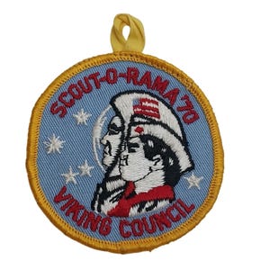 Boy Scout BSA Vintage Scout O Rama 1970 Embroidered Patch With Loop