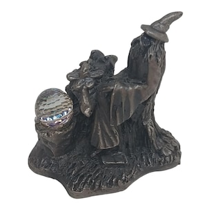 WAPW Mischievous Dragon Pewter Figurine With Crystal Ball 3567 RPG