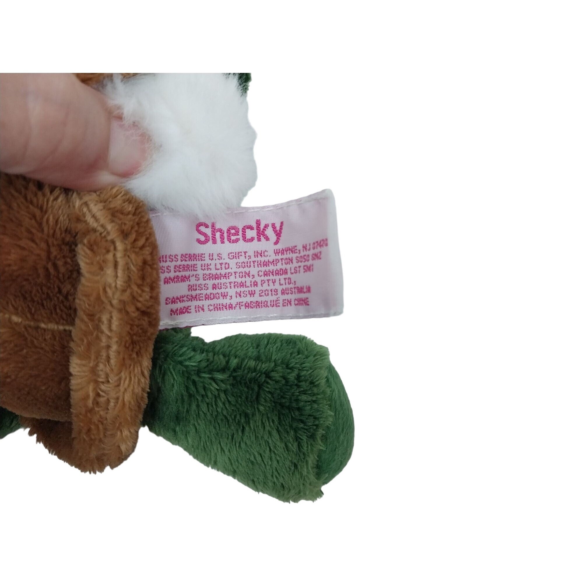 RUSS Shecky クリスマスバージョン Russ Berrie Shecky Turtle Easter Bunny Plush Lil Peepers Stuffed