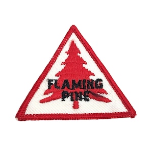 Boy Scouts BSA Flaming Pine Camp Patch Northern Minnesota Viking Council Pre 1970