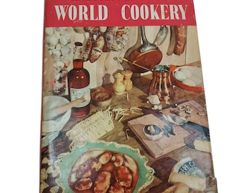 Encyclopedia of World Cookery Cookbook By Elizabeth Campbell RARE