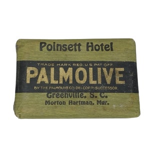 Palmolive Vintage Hotel Soap Poinsett Hotel South Carolina Travel Advertising