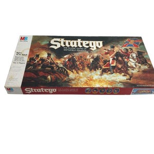 Vintage Stratego 1986 Board Game Classic Game Of Battlefield Strategy Complete