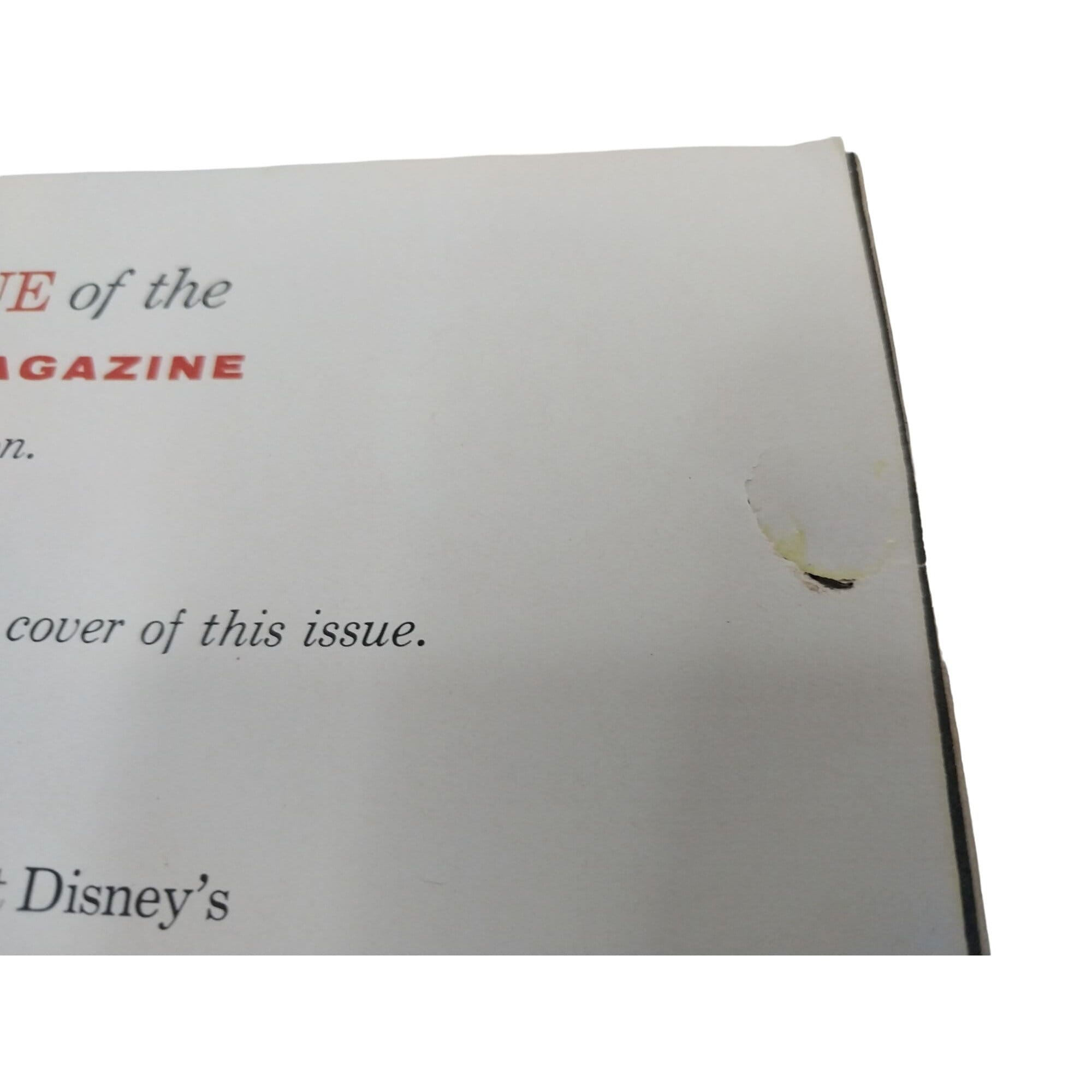 Walt Disney's Mickey Mouse Club Magazine Volume #1 Issue #4 Fall