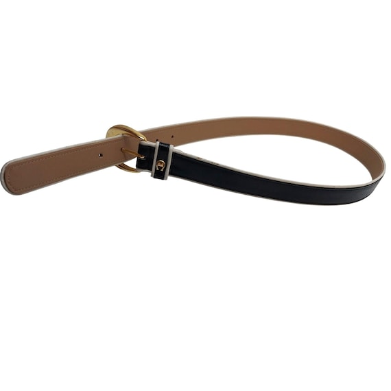 【レア新品】Etienne Aignerレザー ブラウンベルト90cmイタリア製 Leather belt Etienne Aigner Brown size XS International in