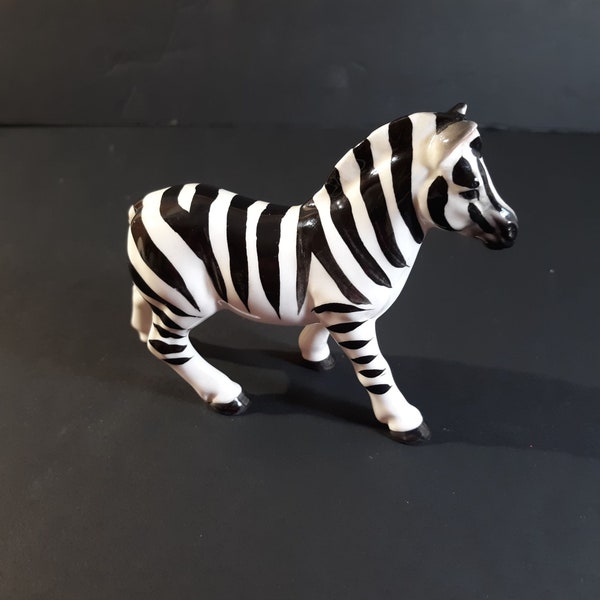 Ceramic Zebra Figurine Etsy