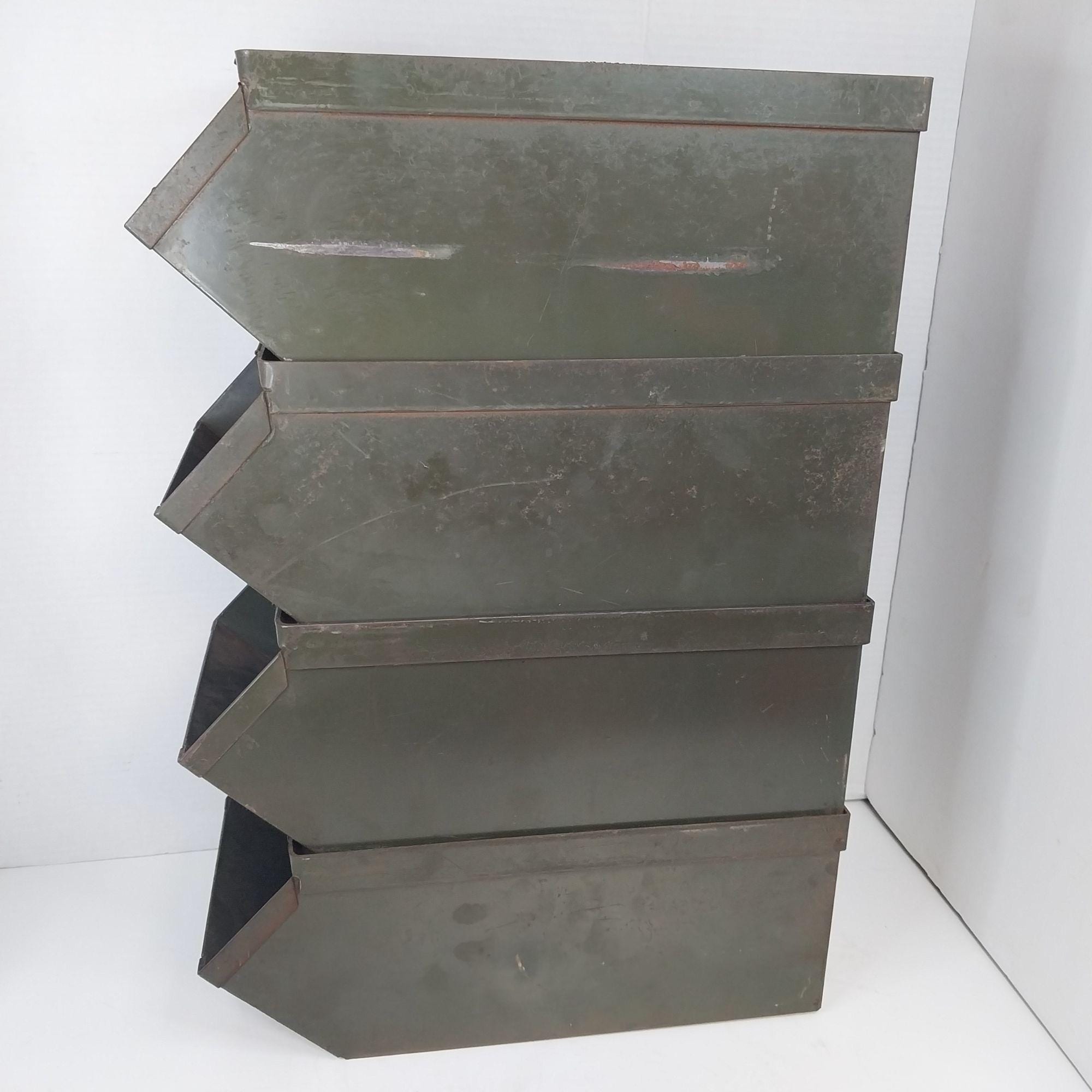 Vintage Stacking Bin - Etsy