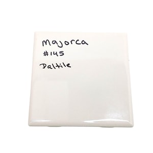 Vintage Daltile #145 Ceramic Wall Tile 4 1/4 Square Beige Glossy Finish Majorca