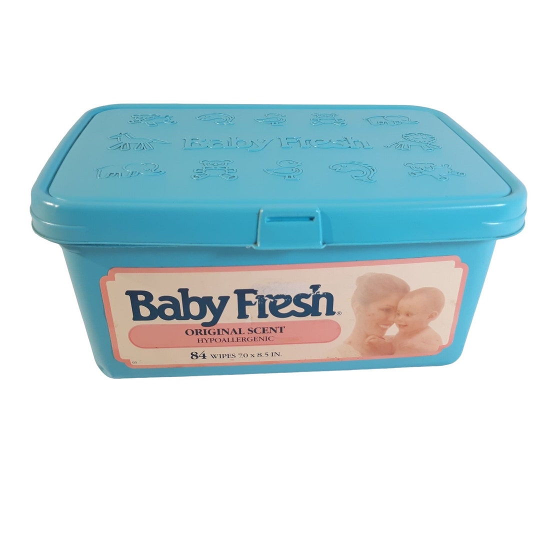 Old baby wipes container as a snack box for a long car trip.